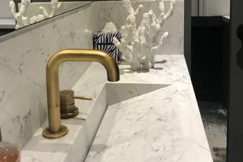 lave main marbre blanc de carrare