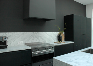 Black and White Workplan Carrara white marble