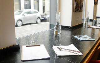 Pablo et Valentina Lille marbre noir marquina