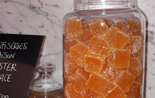 Pablo et Valentina marbre blanc pâte de fruits