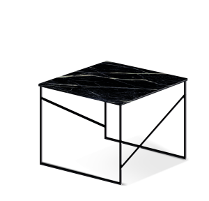 Bout de canape en noir marquina collection spicer X Ateliers Sansone