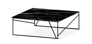 Table Basse en noir marquina collection spicer X Ateliers Sansone