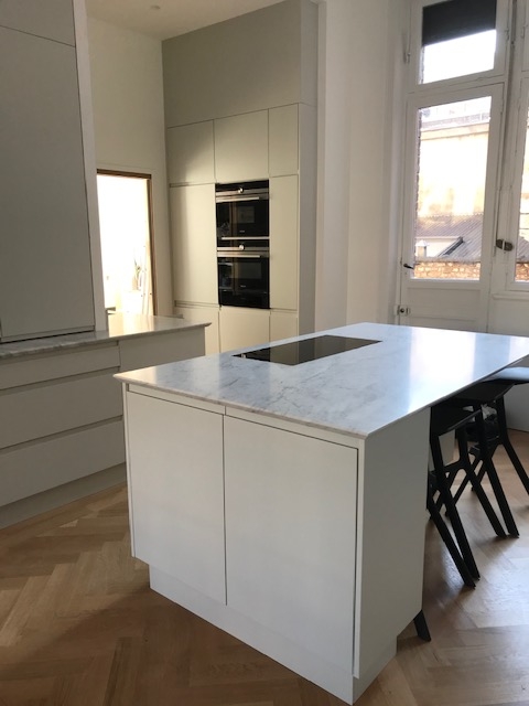 CUISINE MARBRE BLANC DE CARRARE